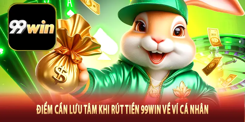 Điểm cần lưu tâm khi rút tiền 99Win về ví cá nhân