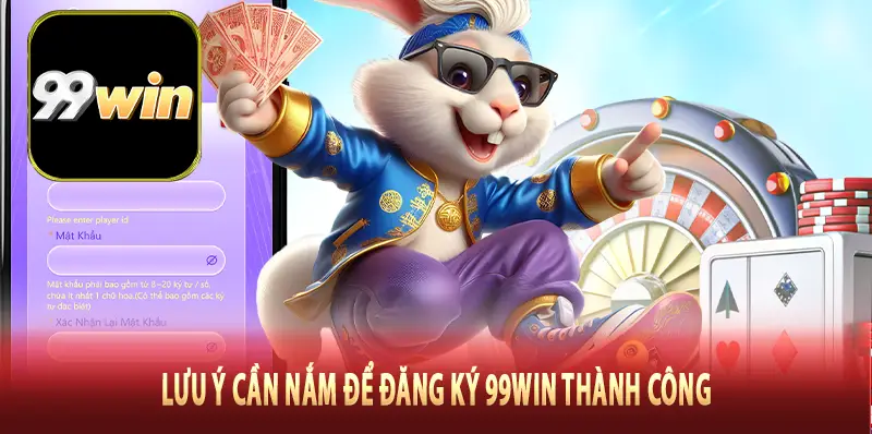 Lưu ý cần nắm để đăng ký 99Win thành công
