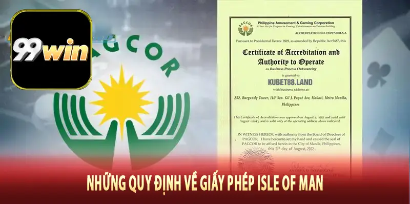 Những quy định về giấy phép Isle of Man