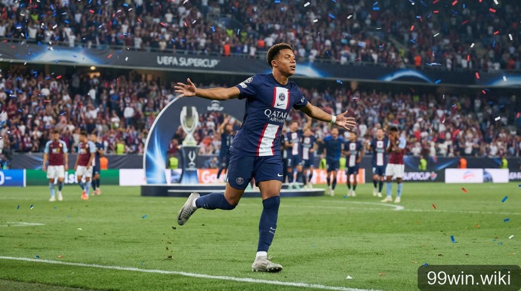 PSG bảo vệ thành công Siêu cúp châu Âu: Dấu ấn từ ‘Cậu bé Vàng’ Desire Doue