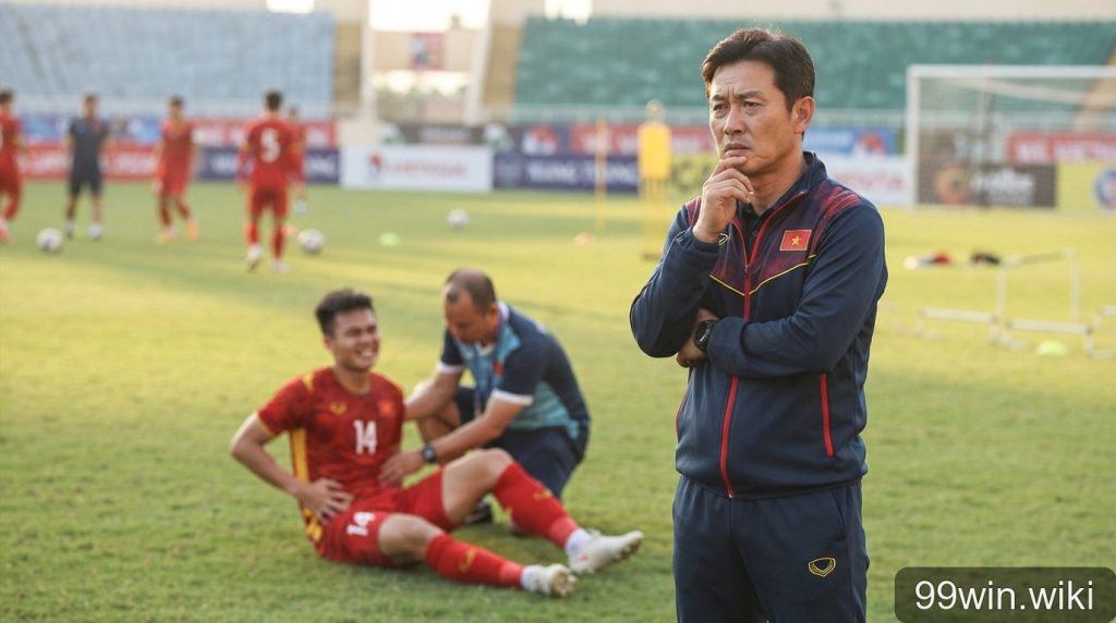 Nguy cơ vắng Hoàng Đức tại FIFA ASEAN Cup: Bài toán nhân sự của HLV Kim Sang-sik
